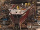 The fifth San Antonio Class ATD under construction at Ingalls Shipbuilding Avondale Operation, Avondale, Louisiana