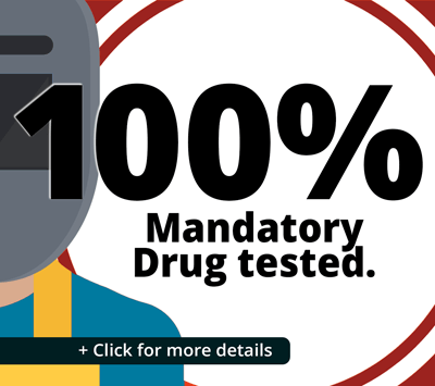100% Mandatory Drug-Tested