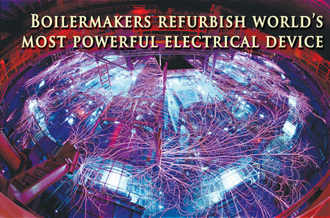 Boilermakers refurbish world's most powerful electrical device