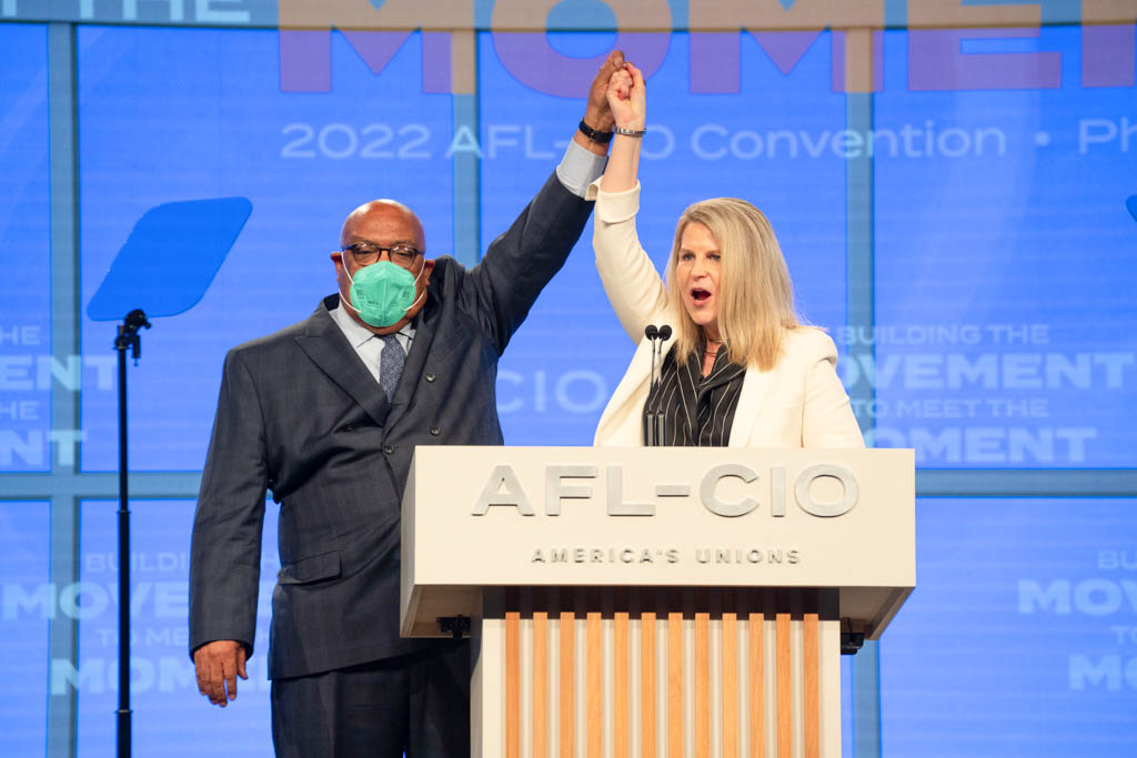 Shuler, Redmond make history elected at AFLCIO Convention