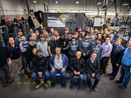 La clase de aprendizaje de Humber College de enero del 2020 con representantes de TIW Steel Platework Inc.