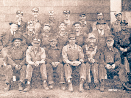 In 1938, Boilermakers established its first non-white auxiliary local in Nashville, Tennessee. By the end of World War II, 44 auxiliary locals existed, mostly in shipyards. Jene Brooks, front row, first on left, was a Black member of L-42 in Nashville. 