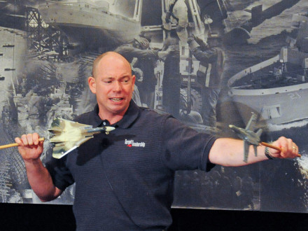 Wes “Dahmer” Sharp describes a near-fatal crash involving two Marine fighter jets.