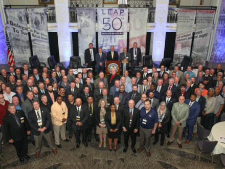 Delegates, International officers and staff at the 50th LEAP conference