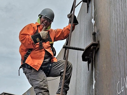 L-627 Boilermaker journey worker Danielle Manygoats loves her work in the field and speaks passionately about the trade in her work as a recruiter for her local lodge.