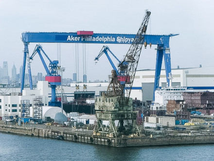 Aker Philadelphia Shipyard.  Photo by Klaus Ottes