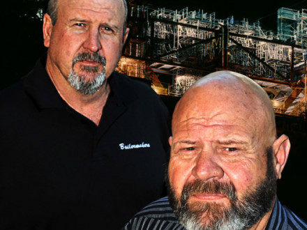 Brothers Kyle (left) and Gary Evenson attempted to organize construction projects run by the Engels during the early 1990s under the Boilermakers’ Fight Back program.