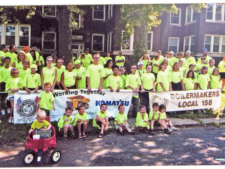 BOILERMAKER LOCAL 158 (Peoria, Ill.) members and their families turned out Sept. 3 for the annual Peoria Labor Day parade organized by the West Central Illinois Labor Council, AFL-CIO.