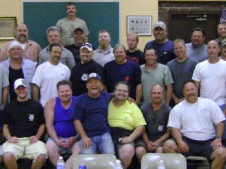 Baltimore Local 193 members complete OSHA 30 classes conducted by primary instructor William Herd (in yellow shirt, center front).