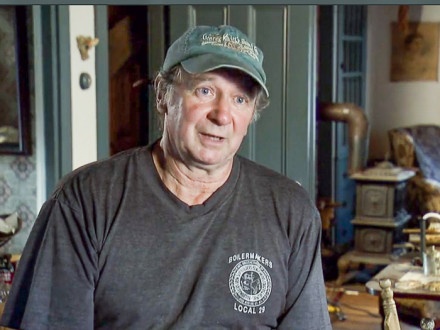 WILSON MULL, a retired member of L-29 (Boston), appears on the History Channel’s American Pickers and barters off some of his extensive collection of old signs and antique stoves.