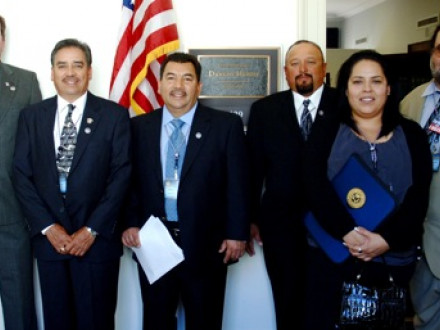 Delegates from Local 1998, San Diego, Calif., gather before meeting with Rep. Duncan Hunter (R-CA 52nd) at the U.S. Capitol.