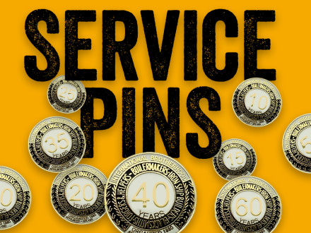 Service pins announced in the Summer 2026 Boilermaker Reporter