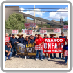 A siete Boilermakers en huelga se unen familiares, amigos, hermanos, hermanas y jubilados del L-627. A siete Boilermakers en huelga se unen familiares, amigos, hermanos, hermanas y jubilados del L-627.