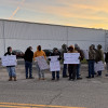 Workers at T&W Stamping in Youngstown, Ohio, picket in protest of the employer’s illegal action. Boilermakers L-1622 filed unfair labor practice charges against the company.