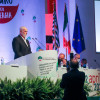 IST Bill Creeden addresses participants at the 2022 Congresso FLAEI-CISL Reti in Paestum, Italy. 