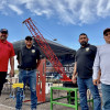  L-627 BM-ST Jacob Evenson, apprentice instructor Gary Bain, Richard Lerma and Randell Nez staff the Boilermakers’ booth at the Arizona Construction Career Days event.