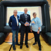 L-85 BM-ST Tim Timmons accepts recognition by United Way for the lodge’s fundraising support. With Timmons are (left) retired Boilermaker Jack Miller, who represents the Lima Building Trades on the United Way board and Erin Hardesty, President of the United Way of Greater Lima.